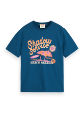 SCOTCH AND SODA Front Artwork Navy T-Shirt at Gravity NYC